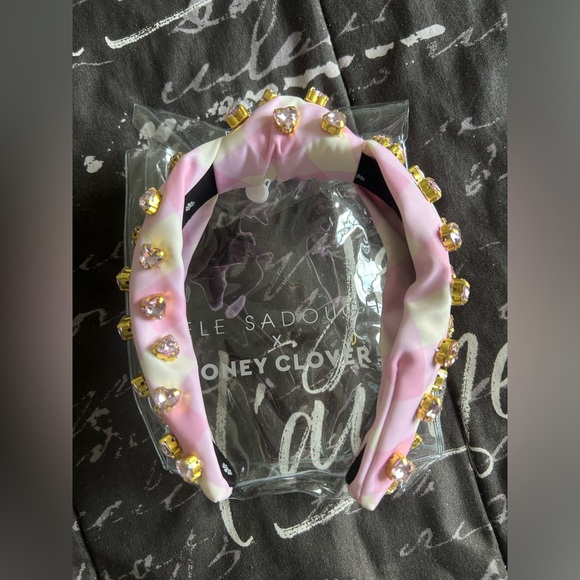 ? Lele Sadoughi x Stoney Clover Lane Picnic Gingham Watermelon Pink Headband main image 6
